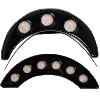 LED corrugated light yellow light white light crescent light 6W outdoor engineering pavilion construction lighting spotlight landscape tile light