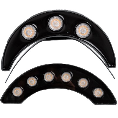 LED corrugated light yellow light white light crescent light 6W outdoor engineering pavilion construction lighting spotlight landscape tile light
