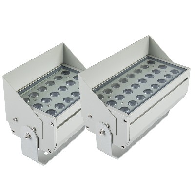 Multi specification aluminum LED floodlight, twin star with baffle floodlight, outdoor courtyard building lighting engineering light