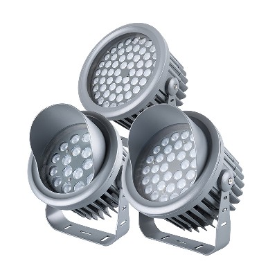 LED floodlight, circular high-power floodlight, courtyard tree lighting project, outdoor park square projection light