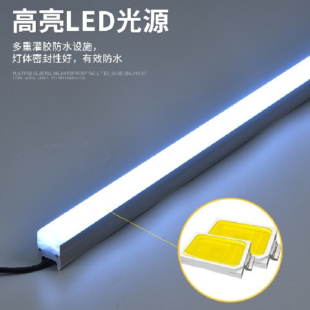 LED acrylic line light without light spot, building landscape, exterior wall lighting, waterproof seven color 512DMX wall washer light