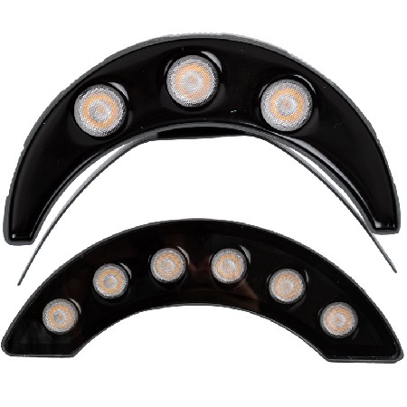 LED corrugated light yellow light white light crescent light 6W outdoor engineering pavilion construction lighting spotlight landscape tile light