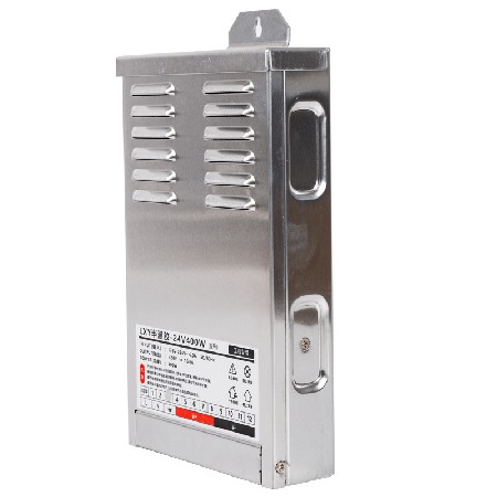 Manufacturer supplies full power LED aluminum shell switch power supply 24V semi adhesive splash proof power supply driver ERP-400-24