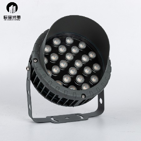 LED户外插地车轮投光灯景观投光灯24W36W草坪大功率照明投光灯