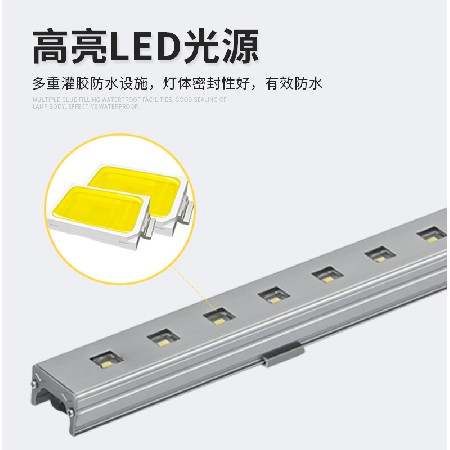 led线条灯户外防水24v外墙灯轮廓灯楼体亮化工程广告七彩线条灯