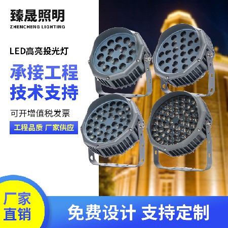 多规格投射灯LED投光灯圆形别墅酒店公园照树灯圆形投光灯园林灯