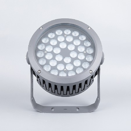 源头厂家大功率多规格圆形led投光灯市政亮化工程防雨rgbw投射灯
