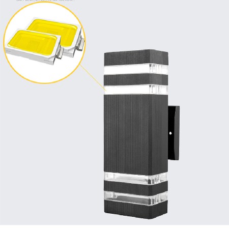 Outdoor wall light, modern simple rectangular multi specification courtyard light, waterproof wall mounted light in front of the door, LED wall light