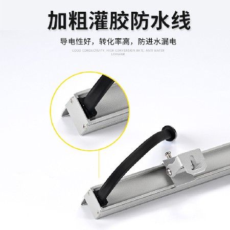 led户外亮化防水洗墙灯外墙建筑照明洗墙灯方孔面盖款铝材灯条